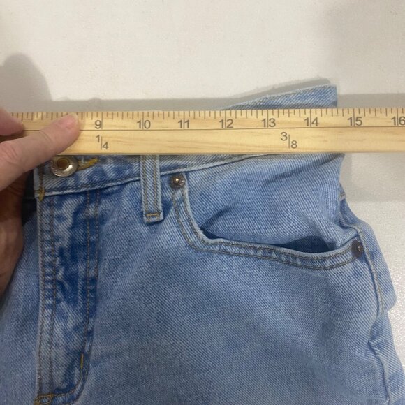 Cruel Girl Womens Low Rise Relaxed Fit Jeans Size 9 Long 100% Cotton Light Wash - Picture 6 of 11